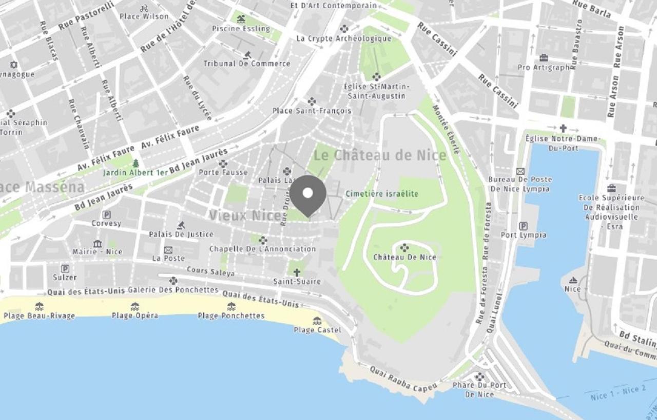 Aparthotel Riviera - Old Town - 2 Minutes Promenade Des Anglais Et Plage - Charmant Appartement 2 Pieces Ac - Chateau 2 Νίκαια Εξωτερικό φωτογραφία